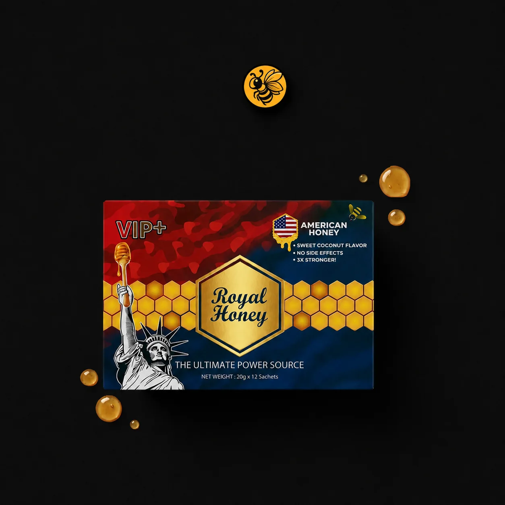 Miel American Honey VIP+ Sweet Coconut Flavor 3X Stronger Royal Honey 20g